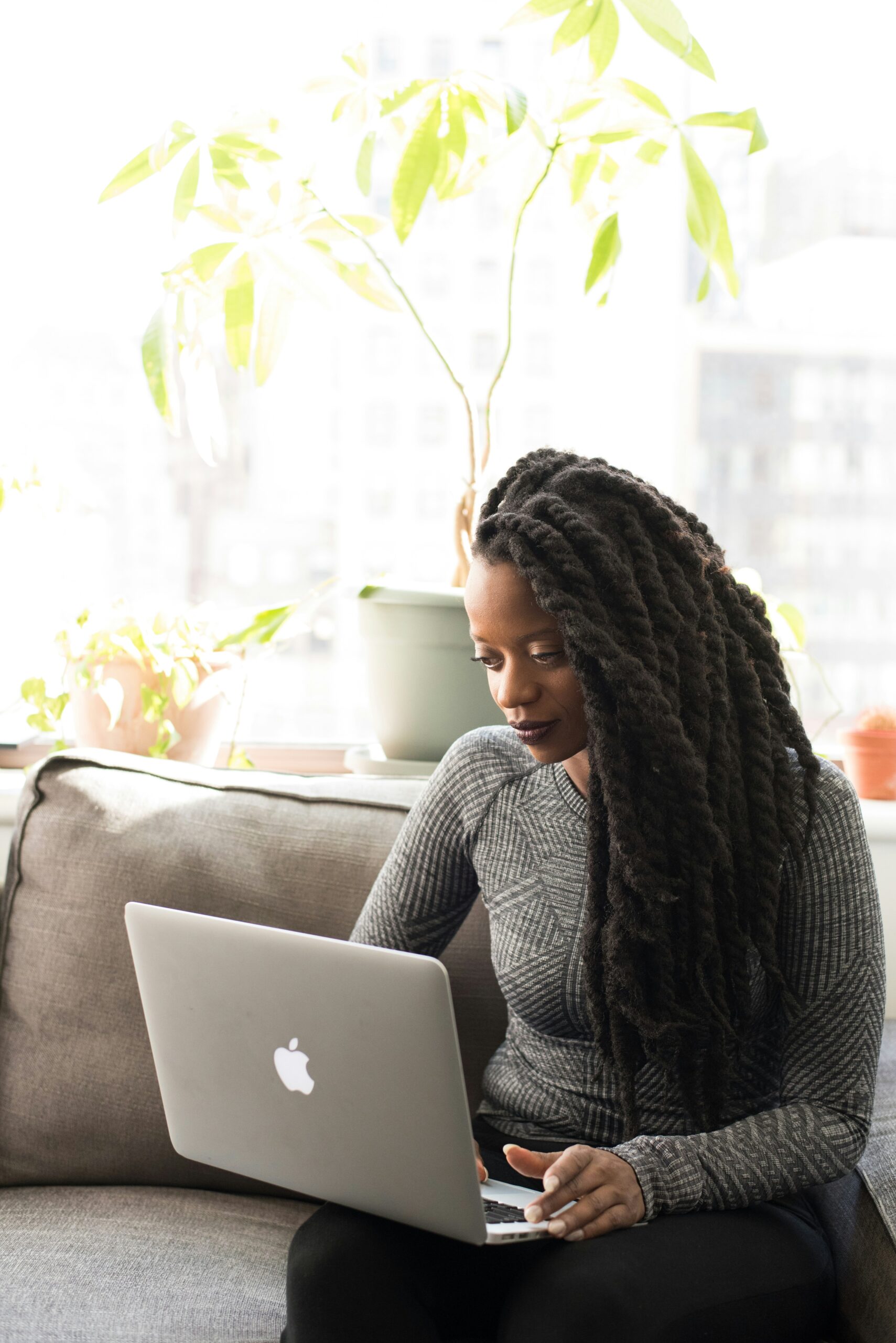 woman on laptop